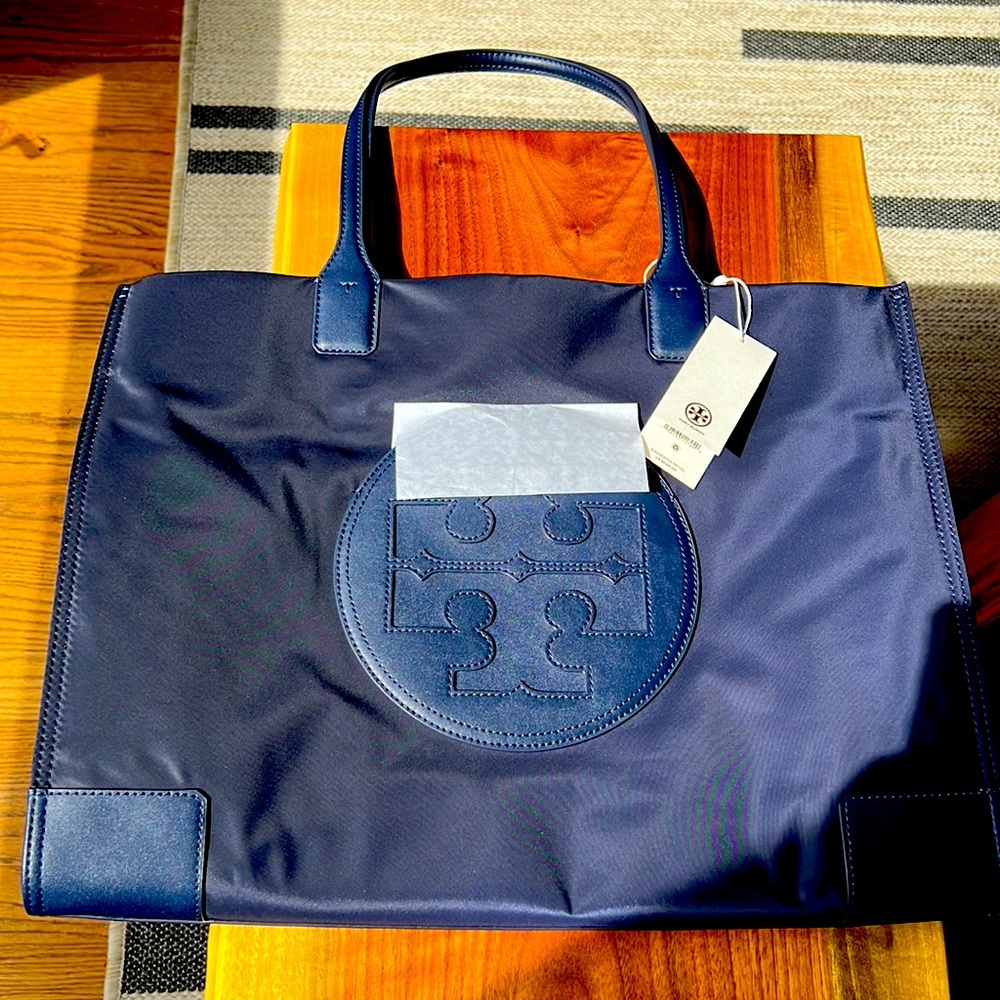Brand new, never used Ella Tote-Navy Blue